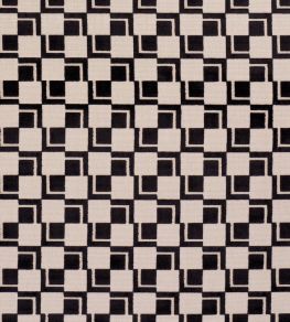 Edison Velvet Fabric by Schumacher Noir Edison Velvet Fabric by Schumacher Noir