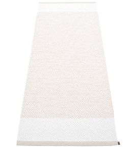 Edit Runner Rug by Pappelina Fossil/White/White Metallic Edit Runner Rug by Pappelina Fossil/White/White Metallic