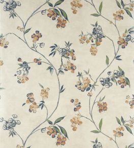 Edo Bloom Wallpaper by Anna French Apricot and Slate on Pearl Edo Bloom Wallpaper by Anna French Apricot and Slate on Pearl