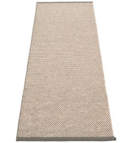 Effi Runner Rug by Pappelina Charcoal