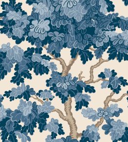 Eken Wallpaper by Sandberg Blue Eken Wallpaper by Sandberg Blue