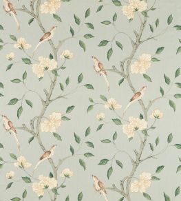 Eleonora Print Fabric by Zoffany Stockholm Blue Eleonora Print Fabric by Zoffany Stockholm Blue