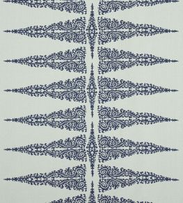 Ellery Stripe Fabric by Anna French Navy on Soft Teal Ellery Stripe Fabric by Anna French Navy on Soft Teal