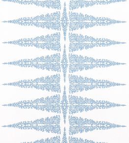 Ellery Stripe Fabric by Anna French Sky Blue on White