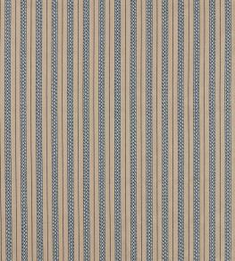 Elm Stripe Fabric by Morris & Co Indigo/Flax Elm Stripe Fabric by Morris & Co Indigo/Flax