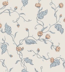 Elmire Wallpaper by Sandberg Soft Blue Elmire Wallpaper by Sandberg Soft Blue