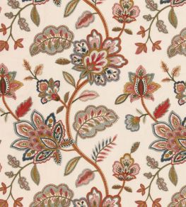 Elmswood Fabric by Mulberry Home Red/Green
