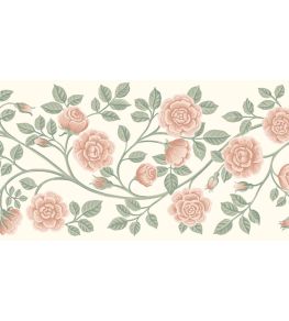 Elsas Bard Wallpaper by Borastapeter Pink/Green Elsas Bard Wallpaper by Borastapeter Pink/Green