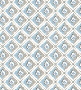 Elsie Fabric by Nina Campbell Blue/Chocolate Elsie Fabric by Nina Campbell Blue/Chocolate