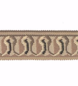Embroidered Braid 30mm Trimming by Houles Brun Vision