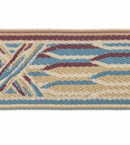Embroidered Braid 60mm Trimming by Houles Blue Nattier Embroidered Braid 60mm Trimming by Houles Blue Nattier