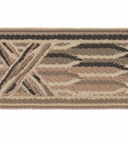 Embroidered Braid 60mm Trimming by Houles Brun Vision Embroidered Braid 60mm Trimming by Houles Brun Vision