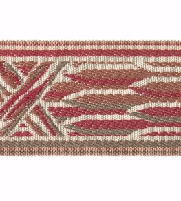 Embroidered Braid 60mm Trimming by Houles Rouge Cardinalis Embroidered Braid 60mm Trimming by Houles Rouge Cardinalis