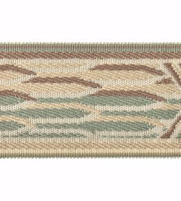 Embroidered Braid 60mm Trimming by Houles Vert Celadon Embroidered Braid 60mm Trimming by Houles Vert Celadon