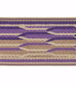 Embroidered Braid 60mm Trimming by Houles Violet Amarante Embroidered Braid 60mm Trimming by Houles Violet Amarante