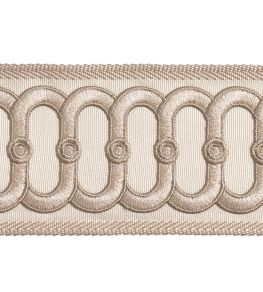 Embroidered Braid 75mm Trimming by Houles Albatre