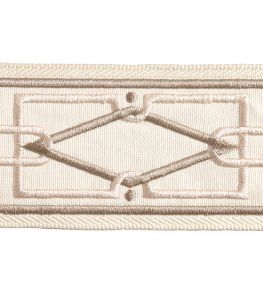 Diamond Embroidered Braid 75mm Trimming by Houles Albatre Diamond Embroidered Braid 75mm Trimming by Houles Albatre