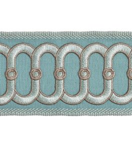 Embroidered Braid 75mm Trimming by Houles Cristal Embroidered Braid 75mm Trimming by Houles Cristal