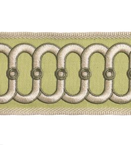 Embroidered Braid 75mm Trimming by Houles Galuchat