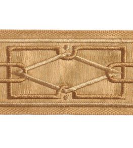 Diamond Embroidered Braid 75mm Trimming by Houles Metal Diamond Embroidered Braid 75mm Trimming by Houles Metal