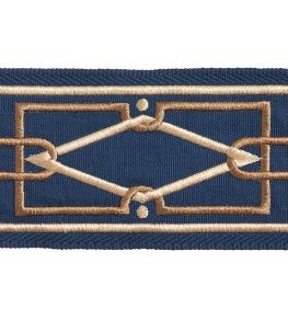 Diamond Embroidered Braid 75mm Trimming by Houles Normandie