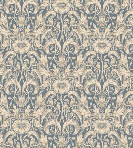 Emil Wallpaper by Sandberg Indigo Blue Emil Wallpaper by Sandberg Indigo Blue