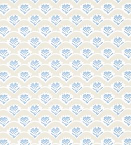 Emily Wallpaper by Thibaut Beige and Blue Emily Wallpaper by Thibaut Beige and Blue