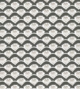 Emily Wallpaper by Thibaut Black and Beige Emily Wallpaper by Thibaut Black and Beige