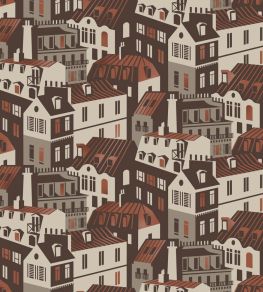 Emmas Apartment Wallpaper by Mini Moderns Weathered Cedar & Copper Emmas Apartment Wallpaper by Mini Moderns Weathered Cedar & Copper