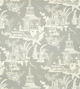 Empress Court Wallpaper by Thibaut Grey