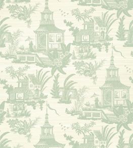 Empress Court Wallpaper by Thibaut Mist Empress Court Wallpaper by Thibaut Mist