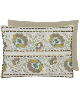 Enamel Flower Cushion 40 x 30cm by Designers Guild Celadon Enamel Flower Cushion 40 x 30cm by Designers Guild Celadon