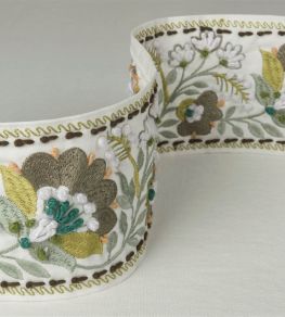 Enamel Flower Trimming by Designers Guild Celadon Enamel Flower Trimming by Designers Guild Celadon