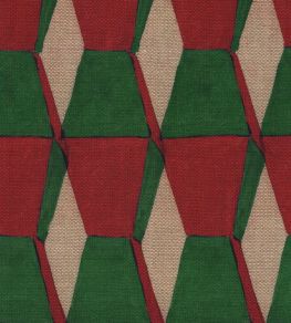 Endless Scarlet Fabric by MINDTHEGAP Red and Green Endless Scarlet Fabric by MINDTHEGAP Red and Green