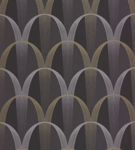 Entree Des Artistes Wallpaper by Casadeco Noir Fusain / Or Entree Des Artistes Wallpaper by Casadeco Noir Fusain / Or