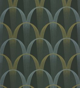 Entree Des Artistes Wallpaper by Casadeco Vert Taiga