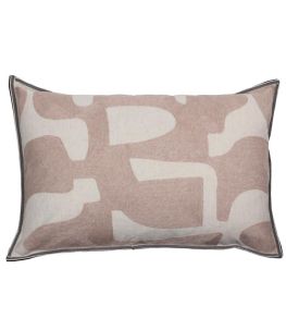 Entrelacs Cushion 40 x 60cm by Maison Casamance Rose Poudre Entrelacs Cushion 40 x 60cm by Maison Casamance Rose Poudre