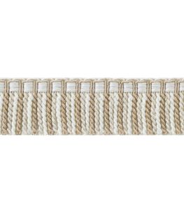Esme Fringe Trimming by Thibaut Linen and Ivory Esme Fringe Trimming by Thibaut Linen and Ivory