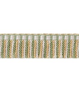Esme Fringe Trimming by Thibaut Willow and Soft Gold Esme Fringe Trimming by Thibaut Willow and Soft Gold