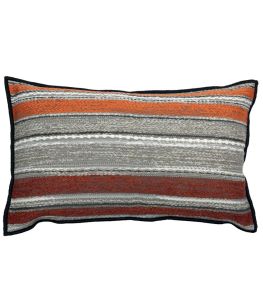 Espanto Cushion 30 x 50cm by Maison Casamance Orange Terracotta Espanto Cushion 30 x 50cm by Maison Casamance Orange Terracotta