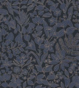 Esquisse Wallpaper by Casadeco Bleu Encre Esquisse Wallpaper by Casadeco Bleu Encre