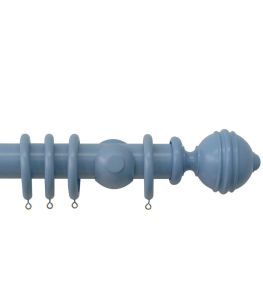 Estate 48mm Wooden Pole Regatta, Ribbed Ball finial Regatta