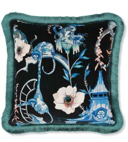 Euphoria Velvet Cushion 50 x 50cm by Romo Cobalt Euphoria Velvet Cushion 50 x 50cm by Romo Cobalt