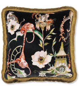 Euphoria Velvet Cushion 50 x 50cm by Romo Secret Garden Euphoria Velvet Cushion 50 x 50cm by Romo Secret Garden
