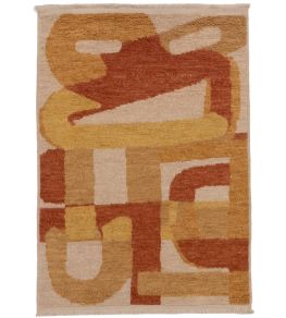Events and Relationships by Kate Blee Rug by CF Editions Ochre Events and Relationships by Kate Blee Rug by CF Editions Ochre
