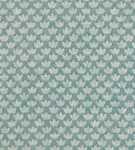 Eythorne Wallpaper by Fermoie Teal Eythorne Wallpaper by Fermoie Teal