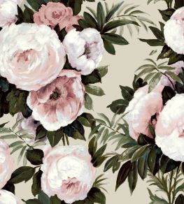 Fabiola Bloom Fabric by Arley House Dusky Pink