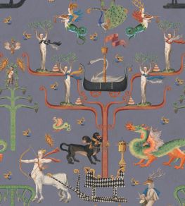 Fairies and Dragons Wallpaper by MINDTHEGAP Slate Fairies and Dragons Wallpaper by MINDTHEGAP Slate