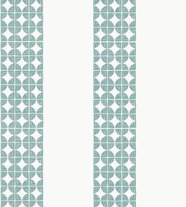 Fairmont Stripe Wallpaper by Anna French Teal