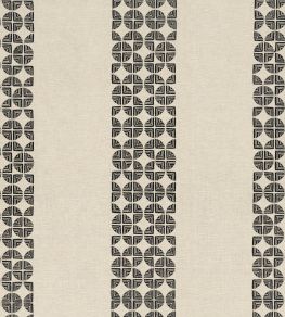 Fairmont Stripe Embroidery Fabric by Anna French Black Fairmont Stripe Embroidery Fabric by Anna French Black